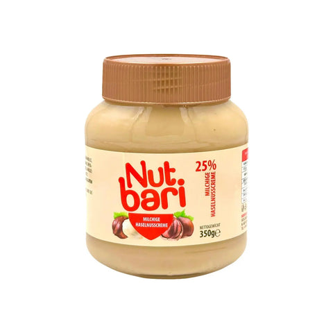 Nutbari Milchige Haselnusscreme 350g Nut Bari