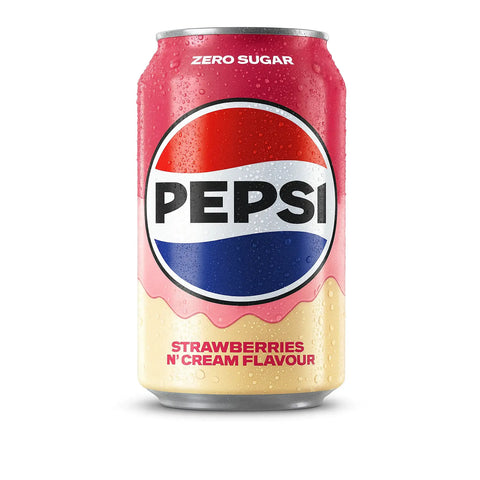 Pepsi Strawberries 'n' Cream Zero Zucker - 330ml Pepsi