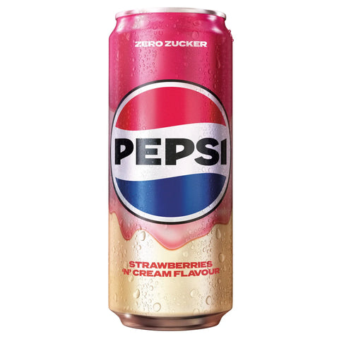 Pepsi Strawberries 'n' Cream Zero Zucker - 330ml Pepsi