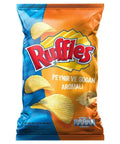 Ruffles Cheese & Onion- Geriffelte Kartoffelchips mit Käse- & Zwiebelgeschmack - 150g Ruffles