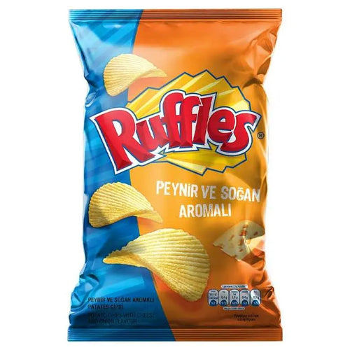 Ruffles Cheese & Onion- Geriffelte Kartoffelchips mit Käse- & Zwiebelgeschmack - 150g Ruffles