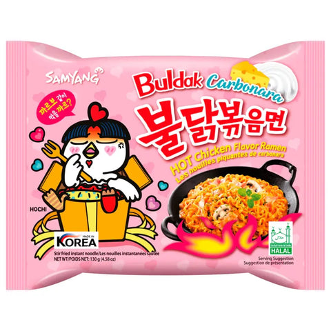 Samyang Hot Chicken Flavor Ramen Buldak Carbonara 130g SamYang