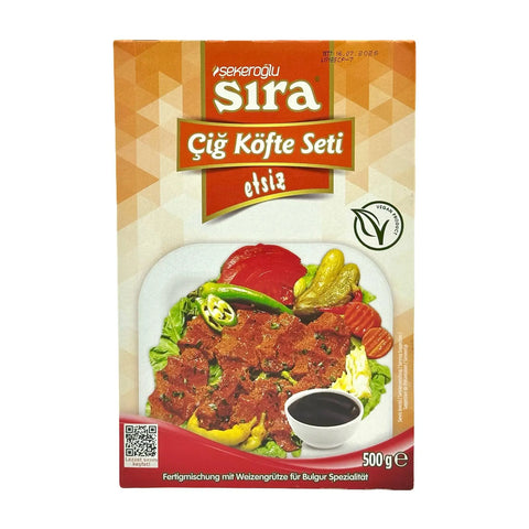 Sıra Cigköfte Set 500g (Zubereitung ohne Fleisch) Foodpaket