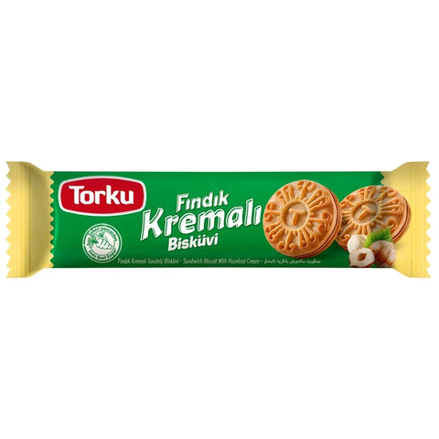 Torku Doppelkeks mit Haselnuss Creme - 61g Torku