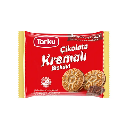 Torku Doppelkeks mit Schokocreme 4 x 61g - 244g Torku