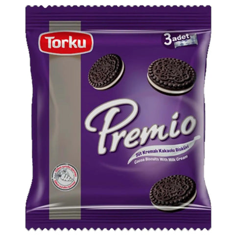 Torku Premio Kakao-Kekse mit Milchcreme 3x1 258g Foodpaket