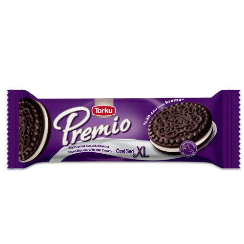 Torku Premio Kakaodoppelkeks mit Milchcreme XL 12 Stück - 176g Torku
