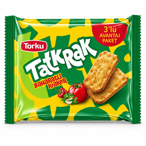 Torku Tatkrak Cracker mit Tomate & Kräutern 3er pack - 180g Torku