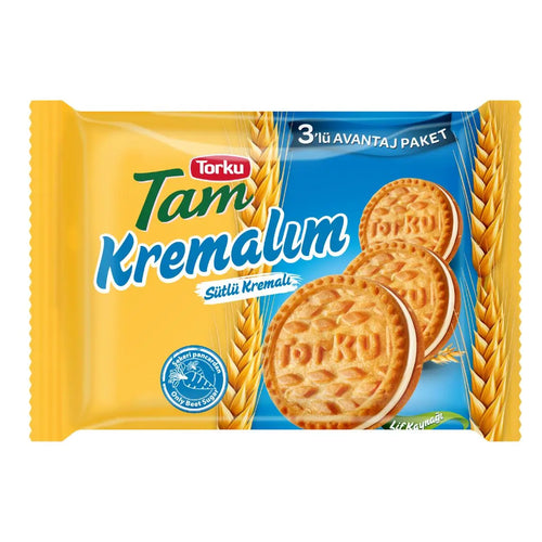 Torku Vollkorn-Doppelkekse mit Milchcremefüllung – 249g Torku