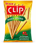 Ülker Clip Pizza-Sticks – Gebäckstangen mit Kräutern & Gewürzen – 4 × 50g Ülker