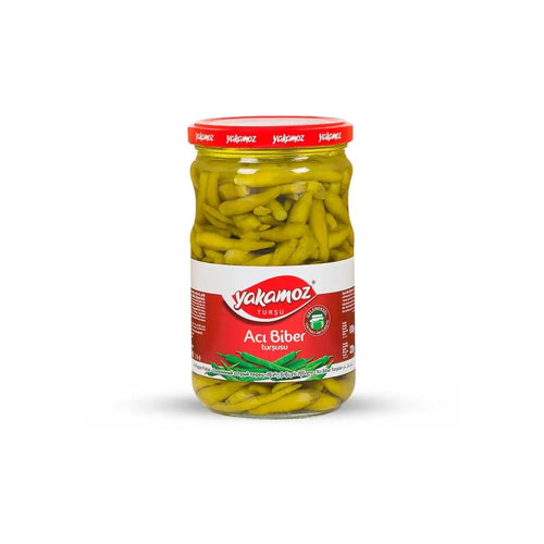 Yakamoz Canakkale Aci Biber Scharfe Peperoni in Salzlake - 650g Yakamoz