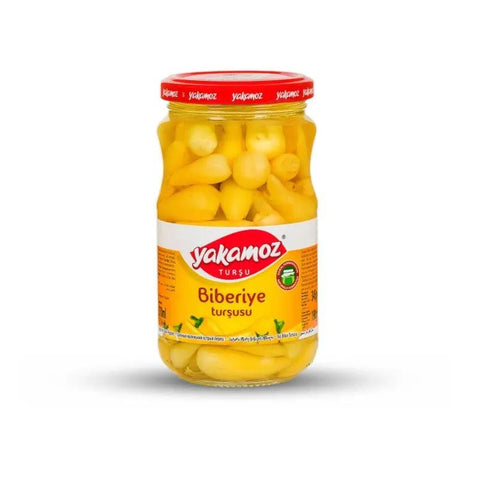 Yakamoz Canakkale Biberiye Tursusu - Scharfe Kleine Peperoni in Salzlake - 650g Yakamoz