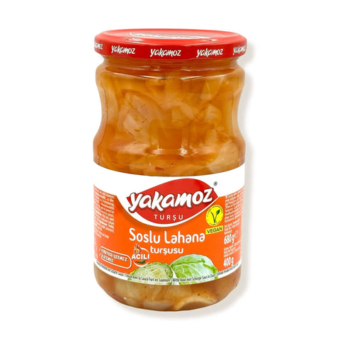 Yakamoz Soslu Lahana Tursusu Acili - Eingelegter Weißkohl mit Scharfe Sauce - 680g Yakamoz