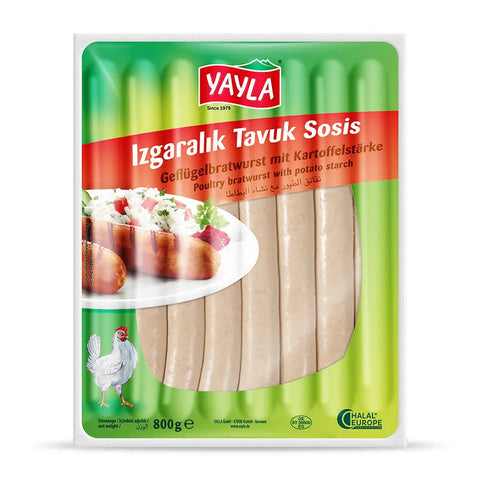 Yayla Izgaralik Tavuk Sosis Geflügelbratwurst - 800g Yayla