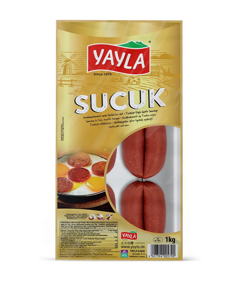 Yayla Sucuk Knoblauchwurst Gold Edition - 1000g Yayla