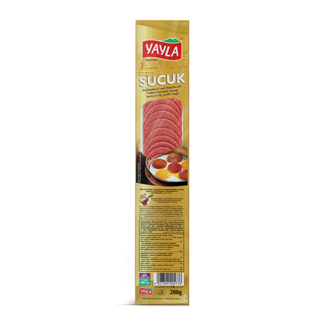 Yayla Sucuk Knoblauchwurst Gold Edition in Scheiben - 200g Yayla