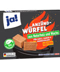 ja! Anzünderwürfel aus Naturholz und Wachs - 32 Stück ja!