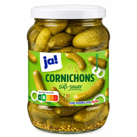 ja! Cornichons süß - sauer - 370g ja!