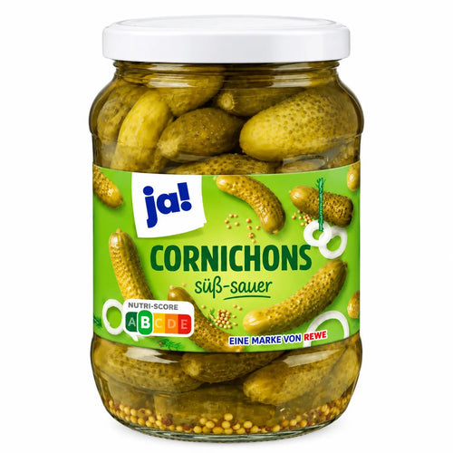 ja! Cornichons süß - sauer - 370g ja!