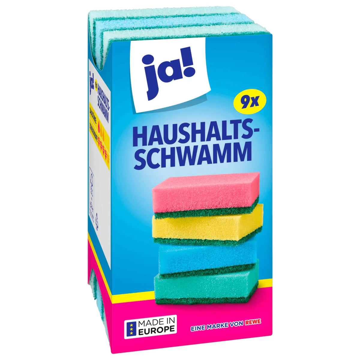 ja! Haushaltsschwamm 9 Stück – Foodpaket