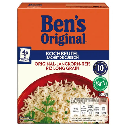 Ben's Original Original-Langkorn Reis im Beutel 10-Minuten 4x125g Ben´s