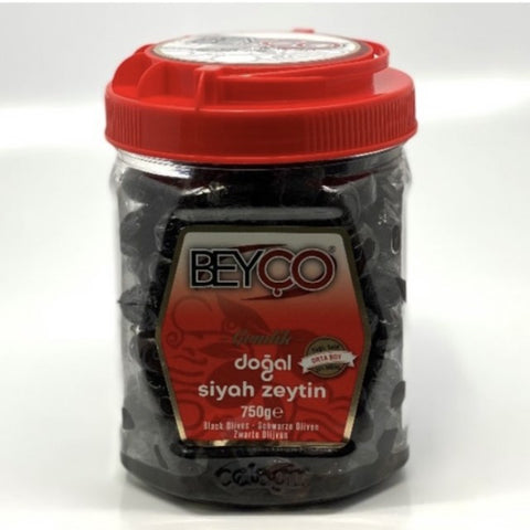 Beyco Gemlik dogal siyah zeytin 750g Beyco