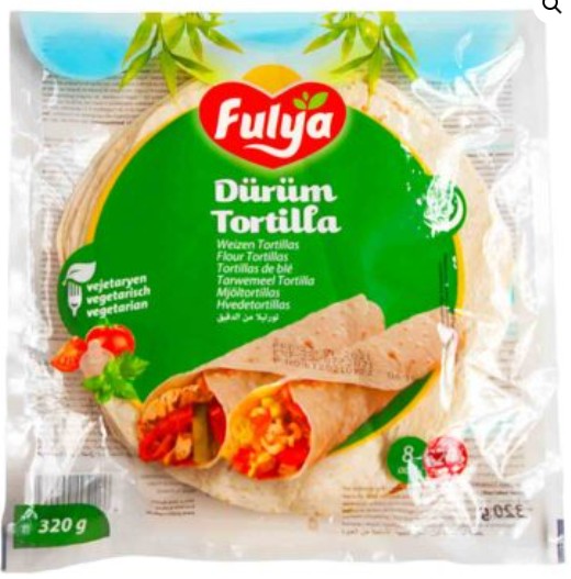 Fulya Dürüm Tortillas 8x20cm - 320g