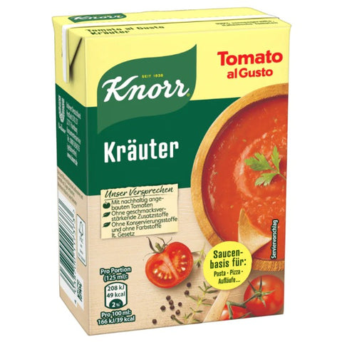 Knorr Tomato al Gusto Kräuter Soße 370 g knorr