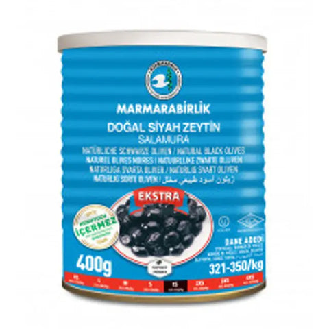 Marmarabirlik Dogal schwarze Oliven Extra 400 g Marmara Birlik