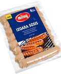 Milay Hühnerbratwurst aus Hühner- und Putenseparatorenfleisch mit Weizenmehl in Eigenhaut - 350g Milay