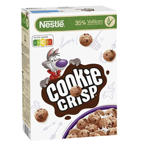 Nestlé Cookie Crisp Cerealien mit Vollkorn in Keksform als Kinderfrühstück 375g nestle