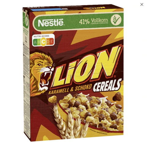 Nestle Lion Cereals Karamell und Schoko Cerealien mit Vollkorn 400g nestle