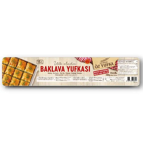 Öz Yufka Baklava Yufkasi - Bakalava Teig Filoteig hauchdünn 15 Stück 480 g Öz Yufka