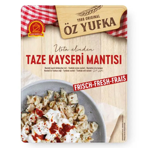 Öz Yufka Taze Kayseri Mantisi - Türkische Tortellini 500 g Öz Yufka
