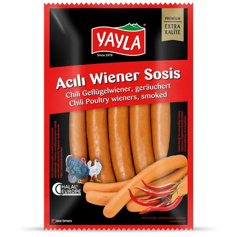 Yayla Chili-Geflügel Wiener - 400g Yayla