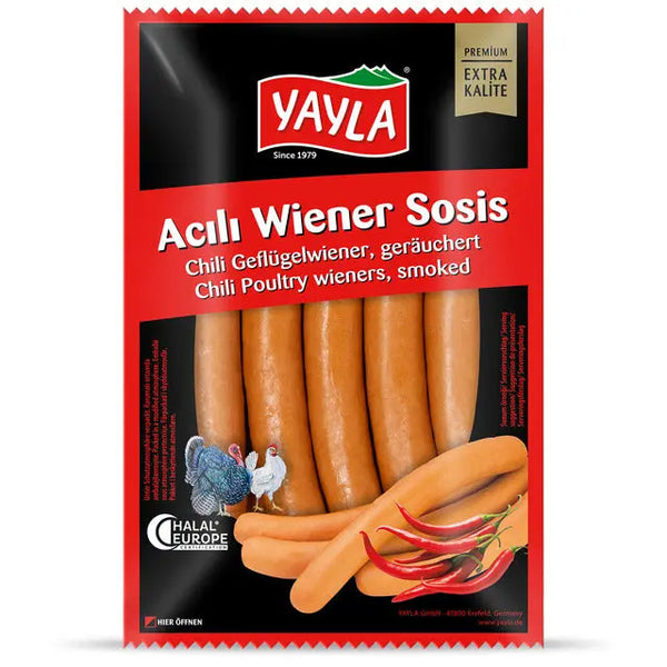 Yayla Chili-Geflügel Wiener - 400g