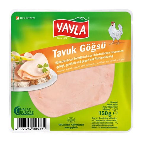 Yayla Hähnchenbrust- Formfleisch in Scheiben - 150g Yayla