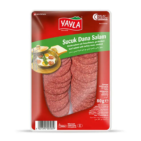 Yayla Sucuk Rindersalami - 80g Yayla