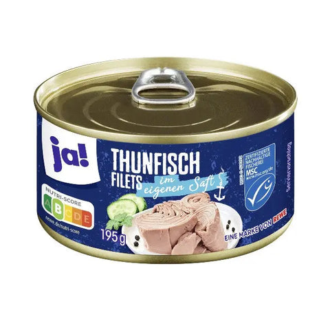 ja! Thunfisch im eigenen Saft ja!